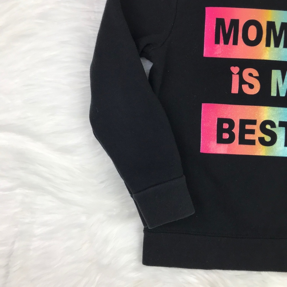 Girls Mommy Is My Bestie Crew Neck Sweatshirt 5T - Picture 5 of 8